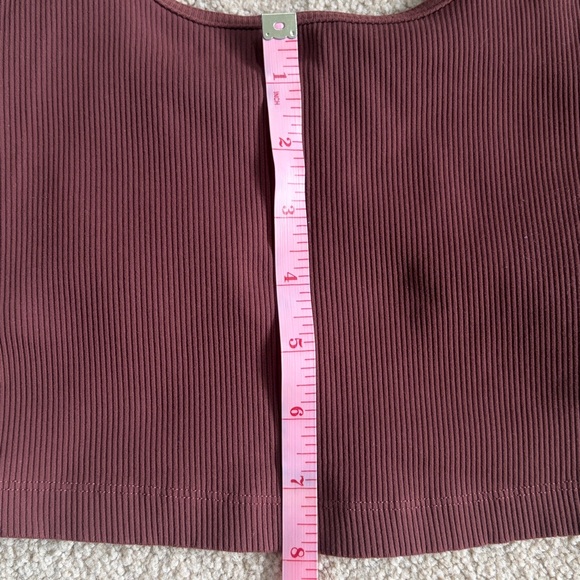 Offline by Aerie Ribbed brown crop tank - Picture 7 of 8